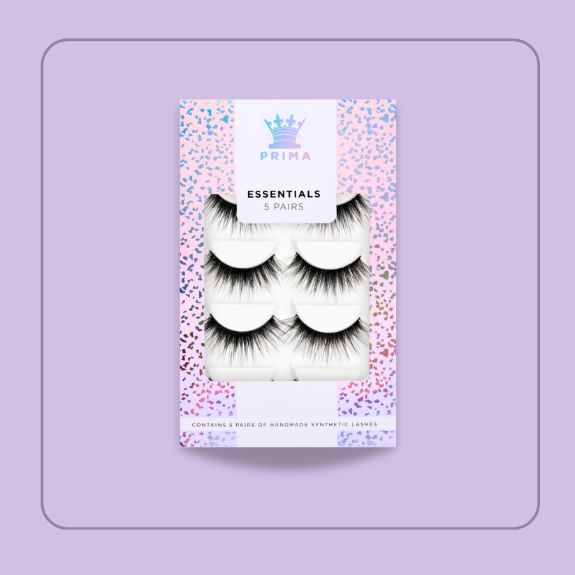 ESSENTIALS 5 PAIR PACK VEGAN LASHES #CARDI