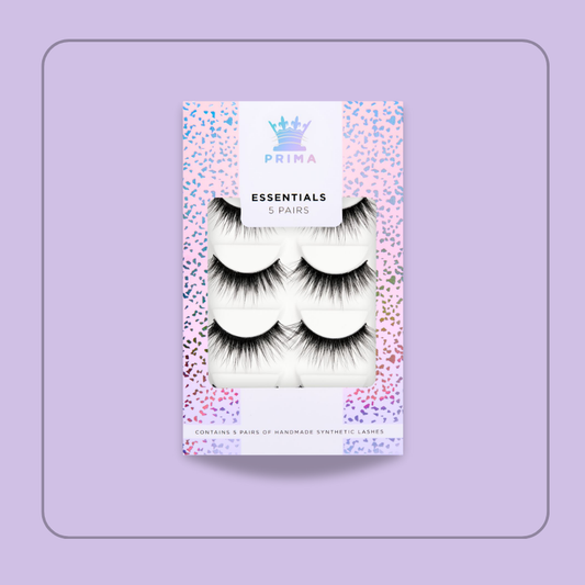 ESSENTIALS 5 PAIR PACK VEGAN LASHES #CARDI