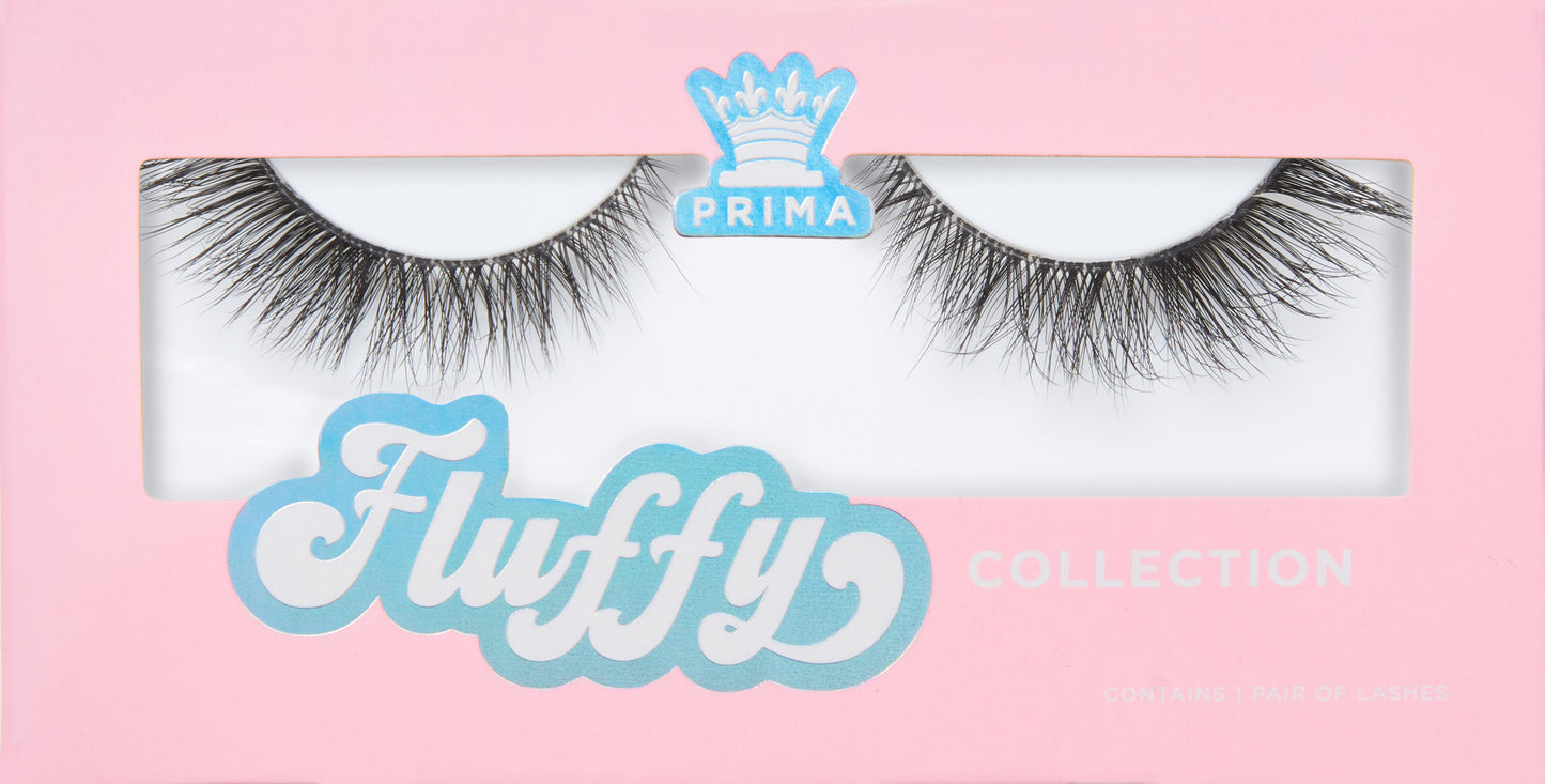 fluffy lash wing woman up close